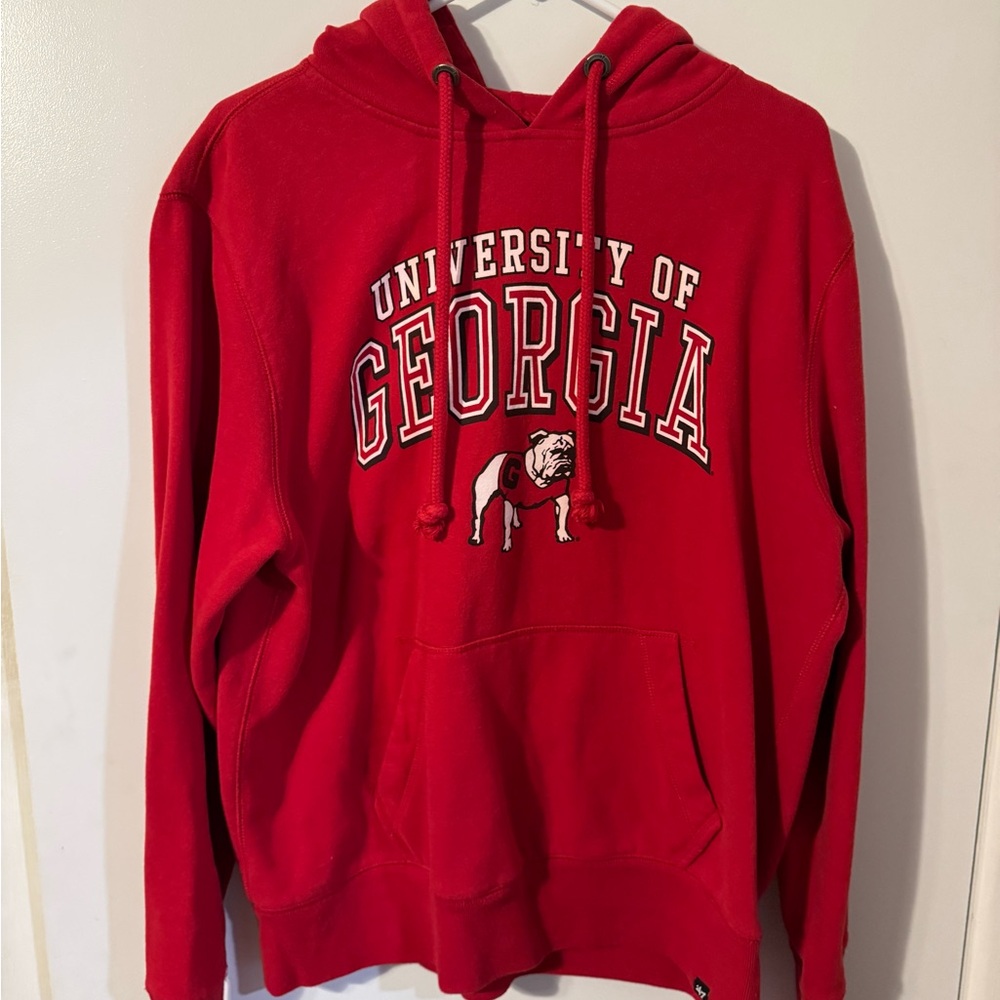 47 Brand Red University of Georgia Hoodie